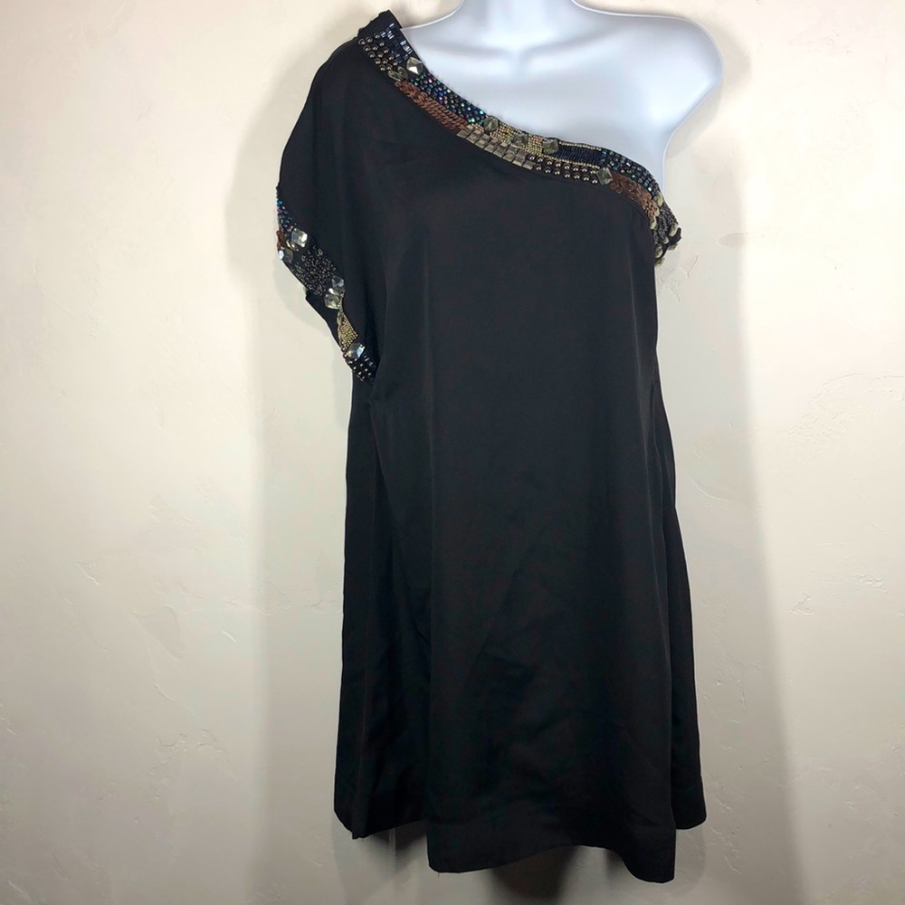 Pury one shoulder blouse or mini dress size large